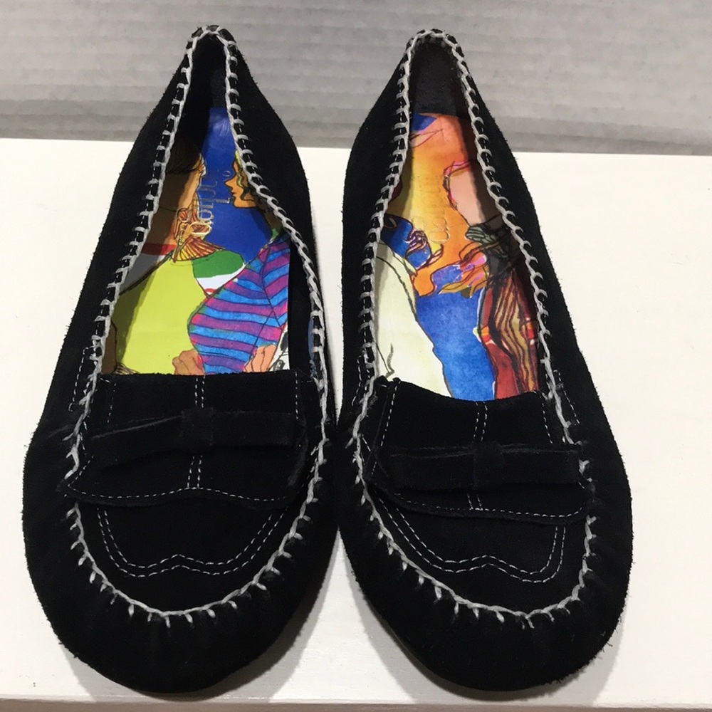 INDIGO By Clark’s Black Suede Loafers